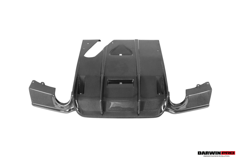 Faldón trasero de fibra de carbono con tapas estilo M-Tech GV para BMW Serie 3 F30 F35 2013-2019