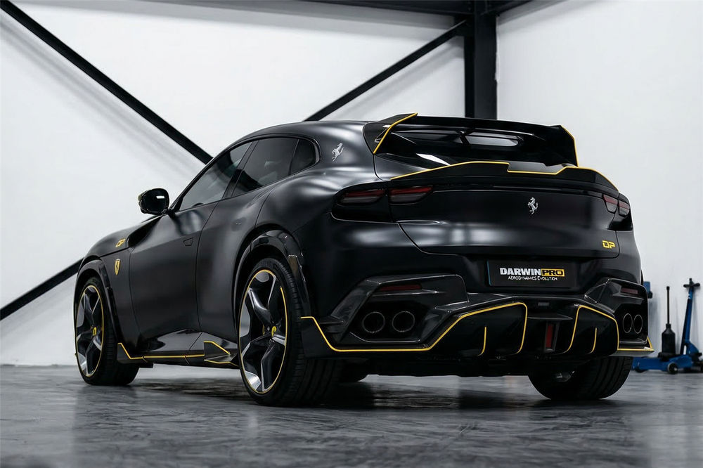 2023-UP Ferrari Purosangue F175 Carbon Fiber Rear Diffuser DarwinPRO ...