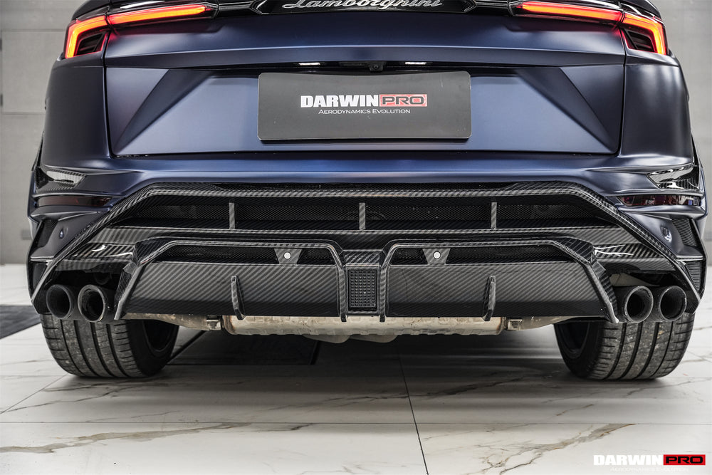 DarwinPRO 2018-2024 Lamborghini URUS BKSS Part Carbon Fiber Rear Bumper - DarwinPRO Aerodynamics