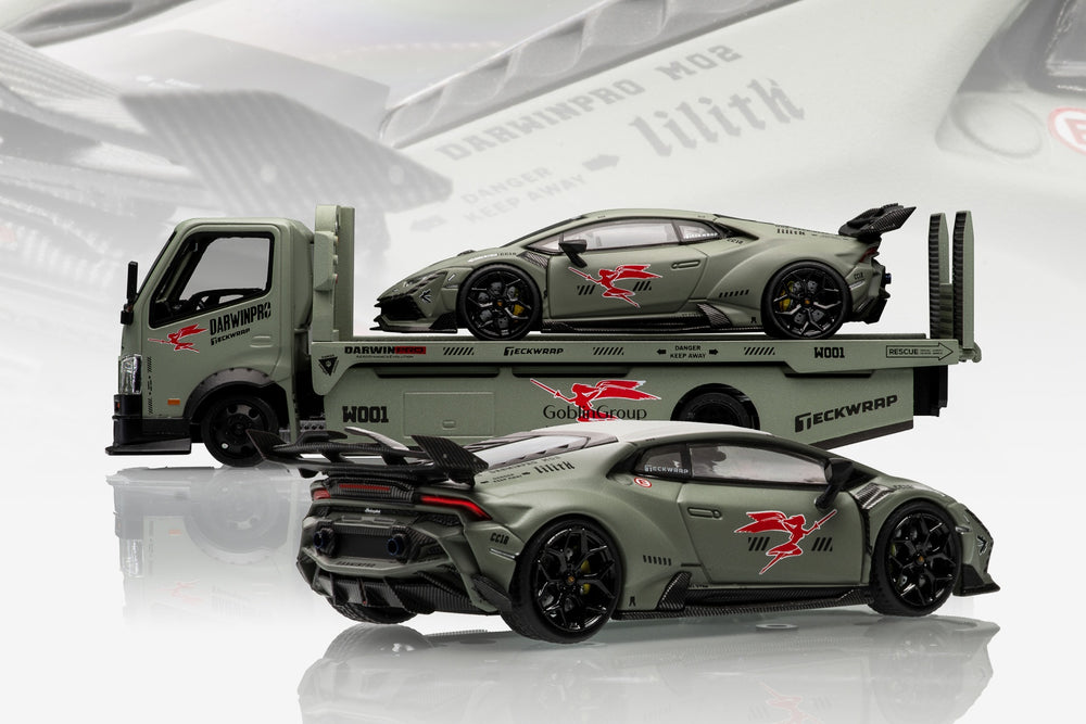 Limited Edition 1:64 Scale Diecast Lamborghini Huracan Wide Body Model | Darwinpro BKSSII Carbon Fiber Kit