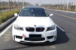  2008-2012 BMW 3 Series E90 LCI 1M Style Front Bumper with Lip Splitter 