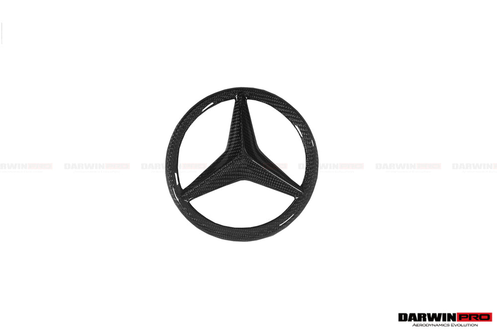 2015-2018 Mercedes Benz W205 C63/S AMG Coupe IMP Carbon Fiber Grill LOGO Cover - DarwinPRO Aerodynamics