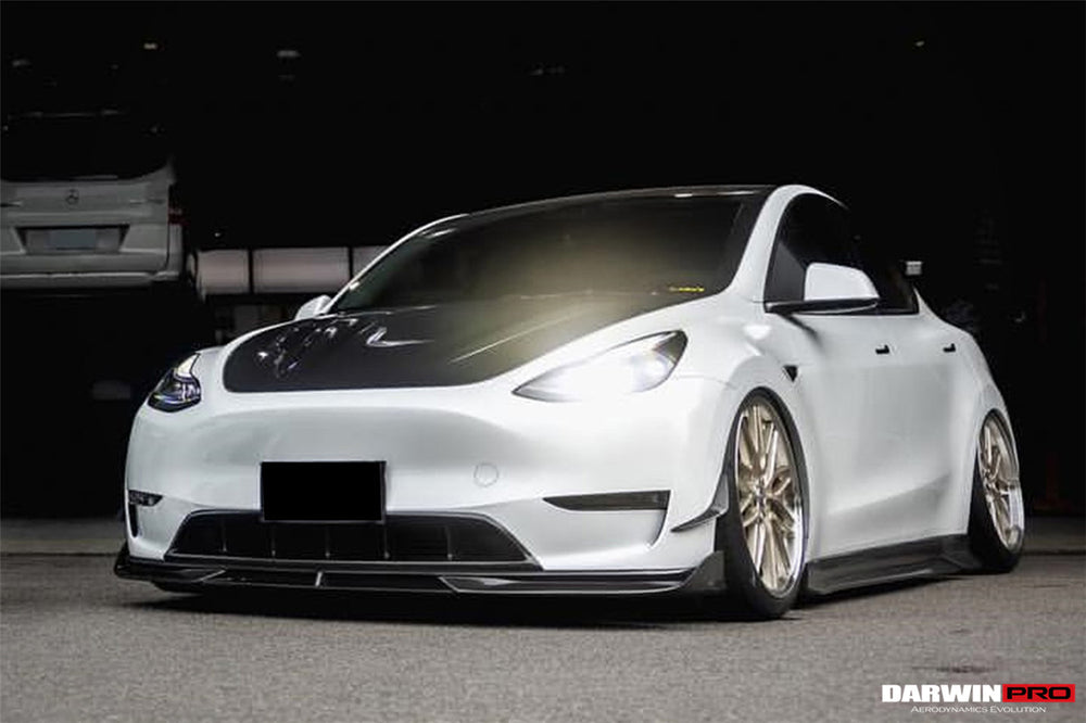 2020-2023 Tesla Model Y IMP Performance Carbon Fiber Front Canards - DarwinPRO Aerodynamics