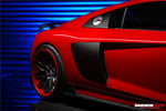  2016-2018 Audi R8 Coupe iMP Performance Carbon Fiber Side Skirts Under Board - DarwinPRO Aerodynamics 