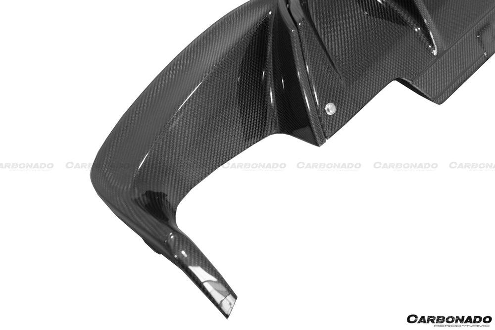 Difusor de labio trasero de fibra de carbono estilo MP para BMW F12 F13 M6 2012-2018