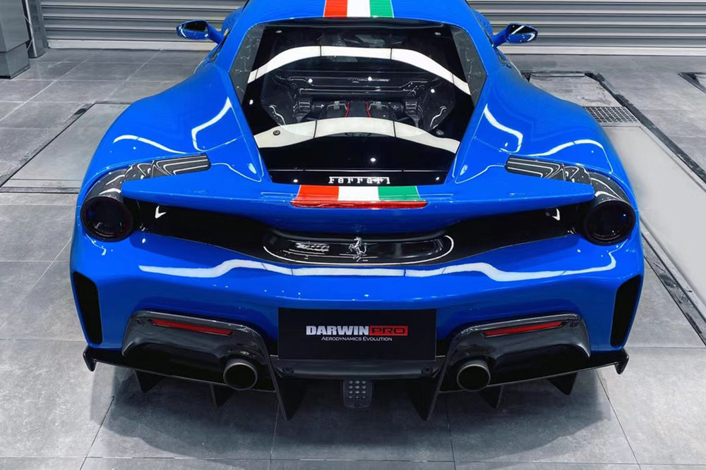 2018-2022 Ferrari 488 Pista Rear Bumper With Upper Shell (Not including Diffuser)