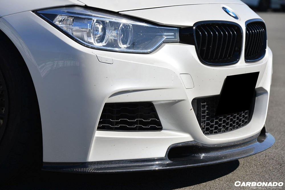 2013-2019 BMW 3 Series F30 F35 VA Style Carbon Fiber Front Lip (For MT Rear Bumper only)