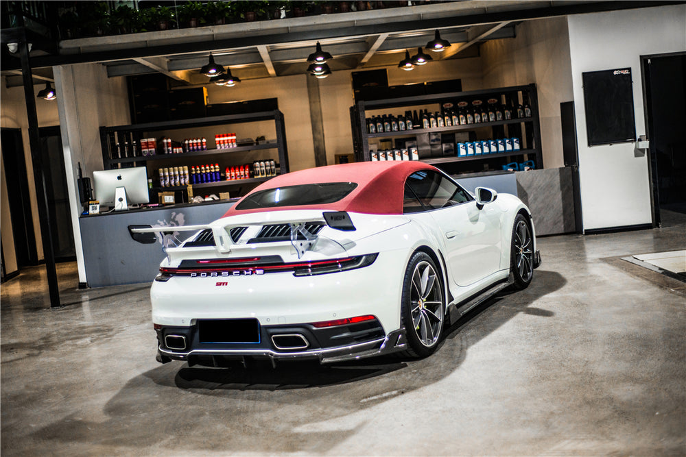 Alerón de maletero estilo TA para Porsche 911 992 Targa y Cabriolet 2019-2023