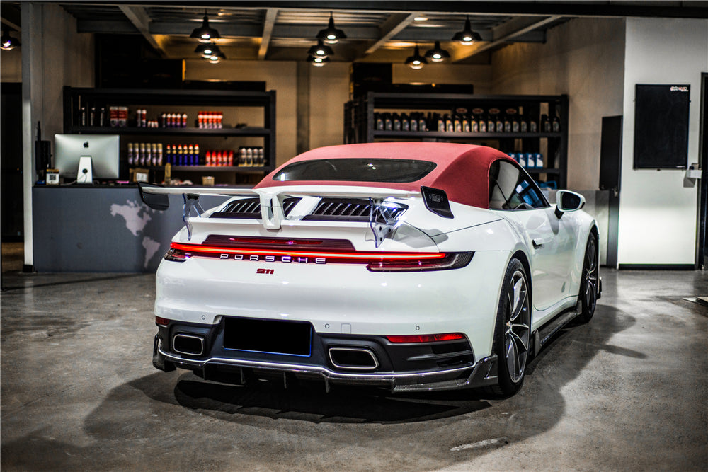 Alerón de maletero estilo TA para Porsche 911 992 Targa y Cabriolet 2019-2023