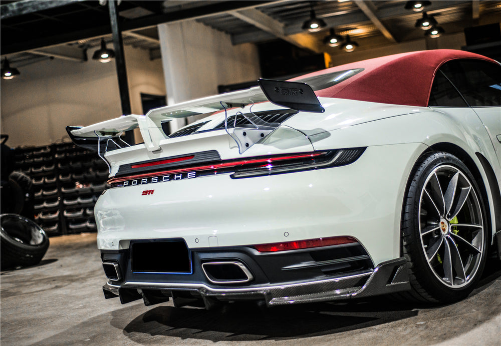 Alerón de maletero estilo TA para Porsche 911 992 Targa y Cabriolet 2019-2023