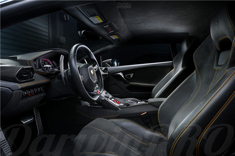 2015-2022 Lamborghini Huracan LP610/LP580 Autoclave Carbon Fiber Center Steering Wheel Trim - DarwinPRO Aerodynamics