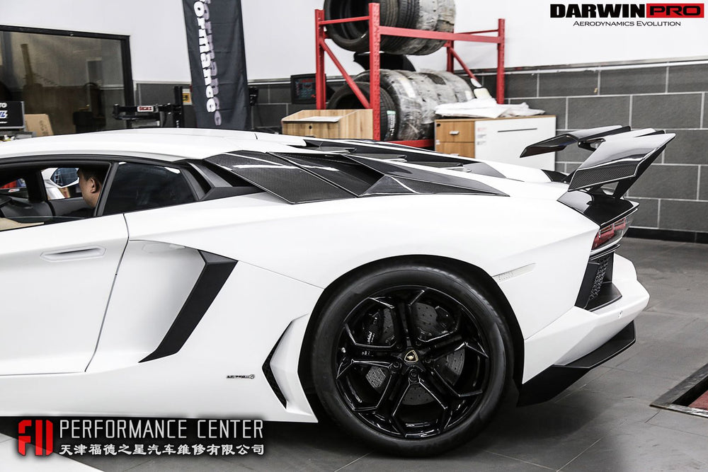 2011-2016 Lamborghini Aventador LP700 Coupe Carbon Fiber Rear Intake Panel - DarwinPRO Aerodynamics