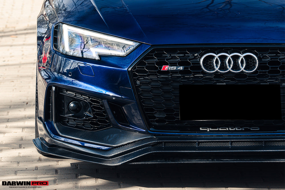 2017-2019 Audi RS4 B9 BKSS Style Front Lip - DarwinPRO Aerodynamics