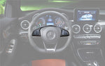  2015-2021 Mercedes Benz W205 C63 AMG Carbon Fiber Interior Steering wheel Trim 