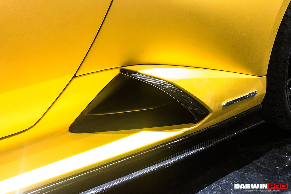 2019-2022 Lamborghini Huracan EVO OD Style Dry Carbon Side Skirts - DarwinPRO Aerodynamics