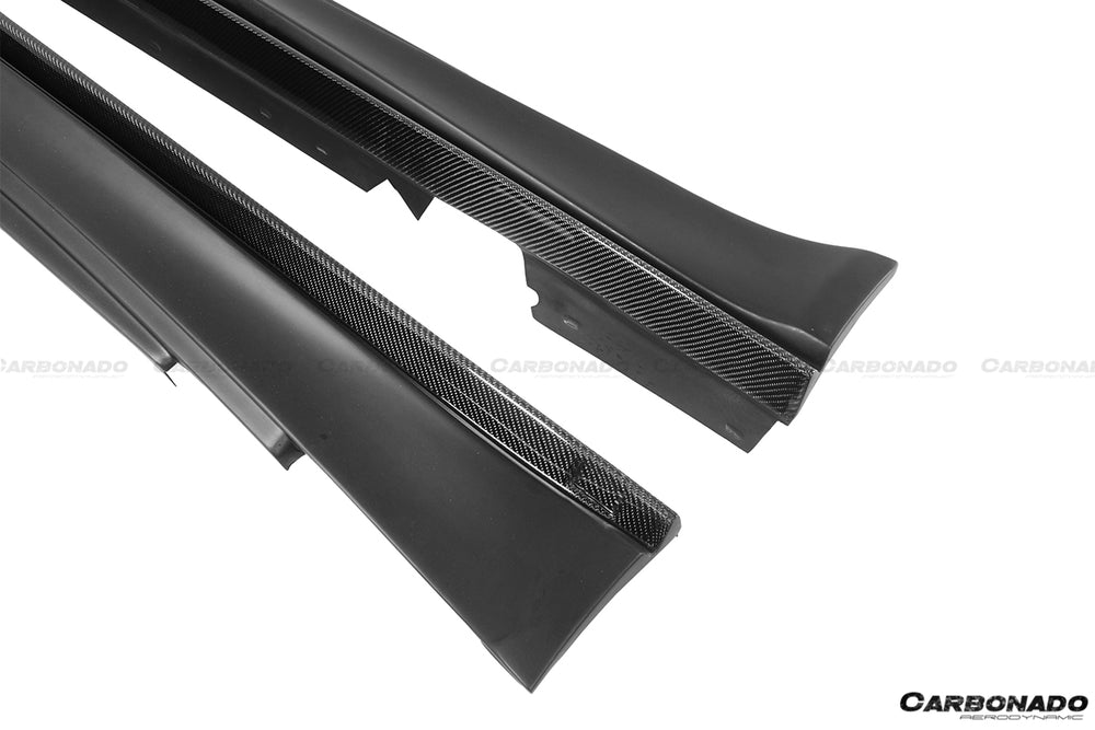 2008-2013 BMW 1M Only RZ Style Carbon FIber Side Skirts - Carbonado