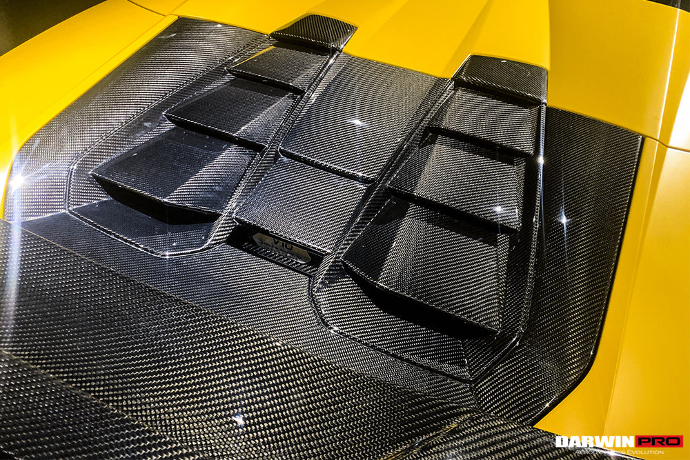 2019-2022 Lamborghini Huracan EVO Spyder OD Style Dry Carbon Engine Trunk - DarwinPRO Aerodynamics