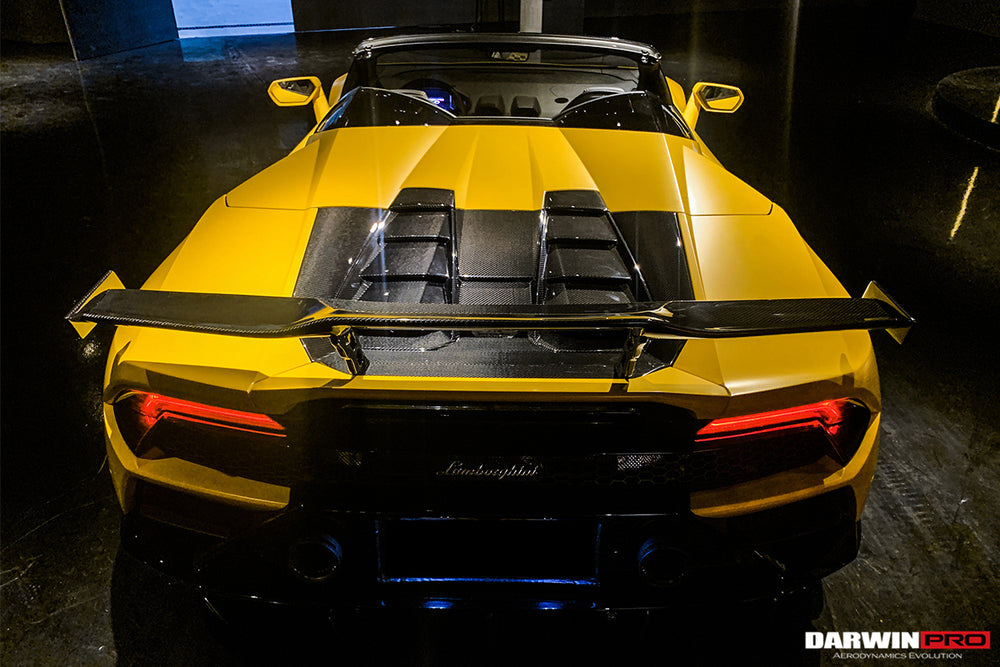 2019-2023 Lamborghini Huracan EVO Spyder OD Style Dry Carbon Engine Trunk Hood - DarwinPRO Aerodynamics