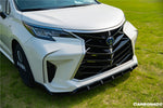  2021 UP Toyota Sienna Thunder Style PP Front Bumper with Lip and Grill and LED Light - Carbonado 