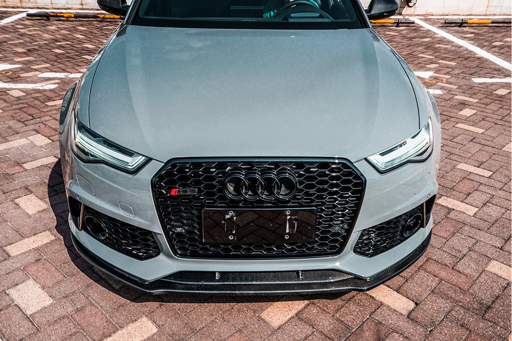 2013-2018 Audi RS6 Avant MN Style Carbon Fiber Front Lip