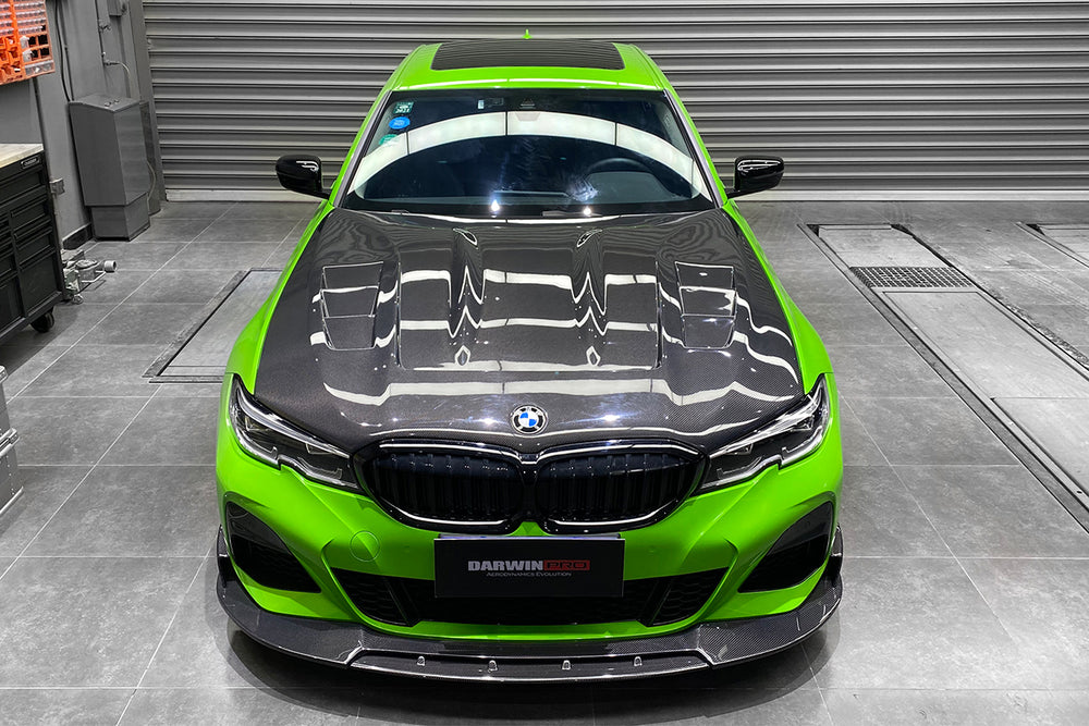 2019-2023 BMW 3 Series G20/G28 BKSS Style Carbon Fiber Front Lip - DarwinPRO Aerodynamics