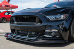  2014-2017 Ford Mustang TRU Style Carbon Fiber Front Bumper Down-Grill 