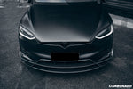  2016-2021 Tesla X SUV RZS Style Carbon Fiber Front Canards - Carbonado 