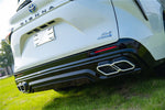  2021 UP Toyota Sienna Thunder Style PP Rear Diffuser with Tips 
