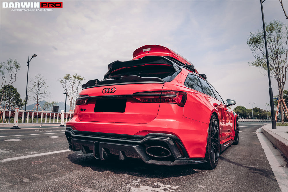 2019-2023 Audi RS6 Avant C8 IMP Performance Carbon Fiber Middle Spoiler - DarwinPRO Aerodynamics