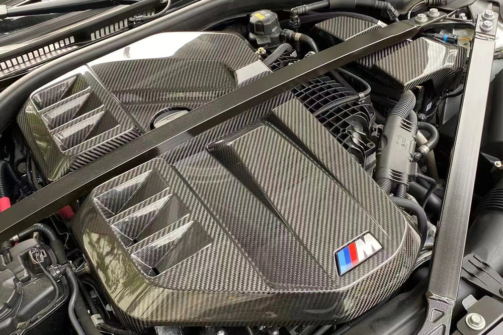 2021-UP BMW M3 G80 M4 G82 G83 DRY Carbon Fiber Engine Cover - DarwinPRO Aerodynamics