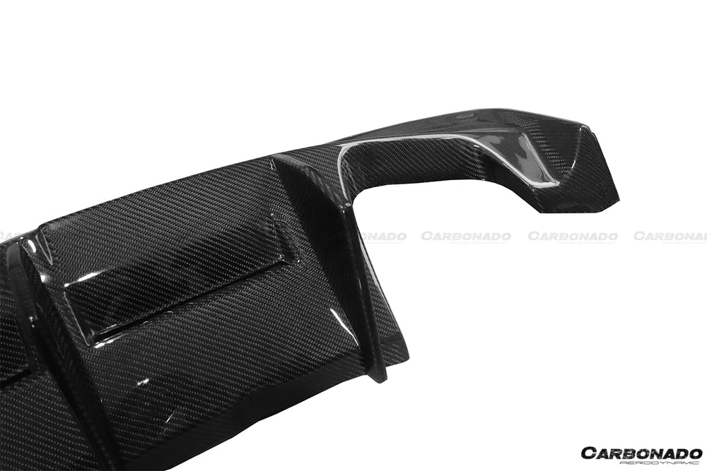 2008-2013 BMW 1M RZ Style Carbon FIber Rear Lip/Diffuser - Carbonado