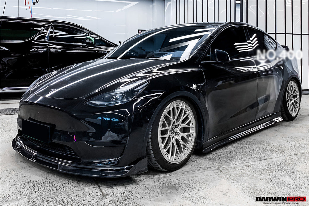 2020-2023 Tesla Model Y IMP Performance Carbon Fiber Front Lip - DarwinPRO Aerodynamics