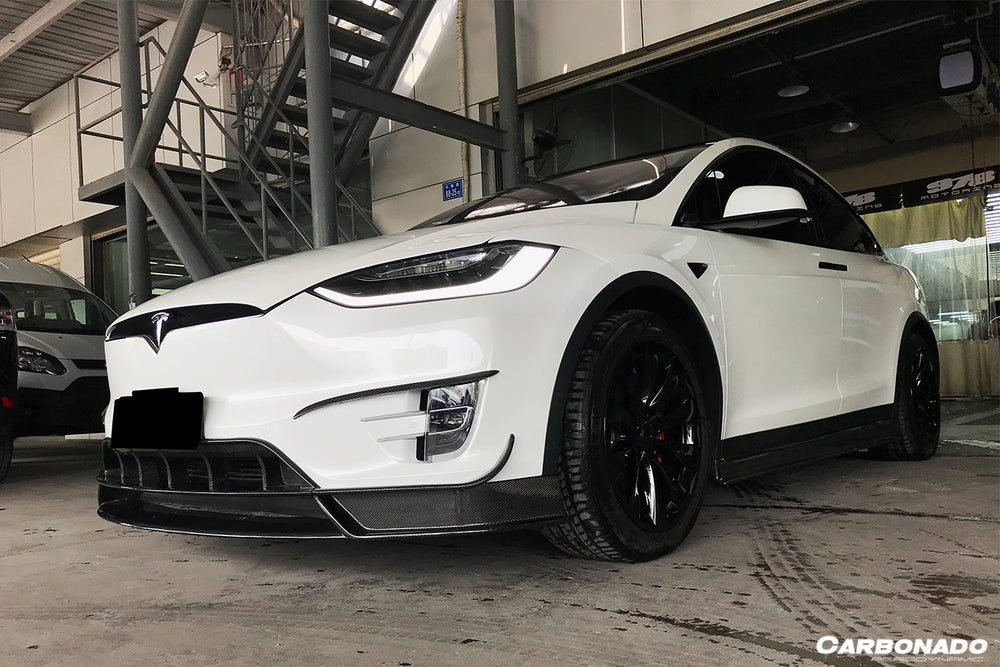2016-2021 Tesla X SUV RZS Style Carbon Fiber Side Skirts - DarwinPRO Aerodynamics