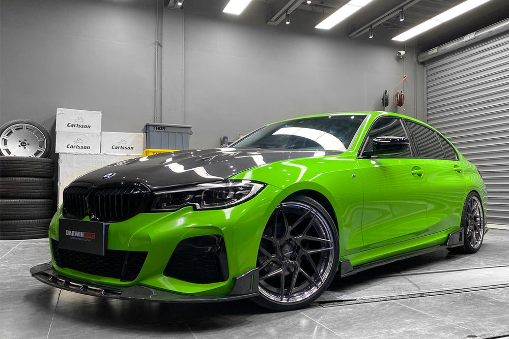 2019-2023 BMW 3 Series G20/G28 BKSS Style Carbon Fiber Front Lip - DarwinPRO Aerodynamics