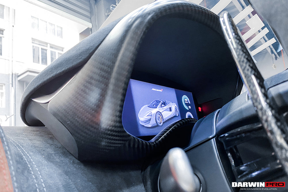 2015-2021 McLaren 540c/570s/570gt/600lt Dry Carbon Fiber Instrument Surround Panel Cover - DarwinPRO Aerodynamics