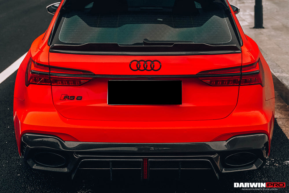 2019-2023 Audi RS6 Avant C8 IMP Performance Carbon Fiber Middle Spoiler - DarwinPRO Aerodynamics