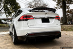  2016-2018 Tesla X SUV RZS Style Carbon Fiber Rear Diffuser - Carbonado 
