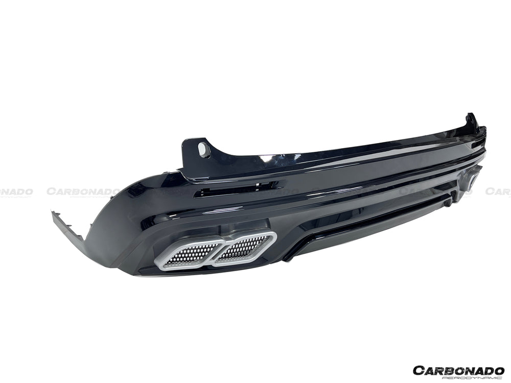 2021 UP Toyota Sienna Thunder Style PP Rear Diffuser with Tips - Carbonado