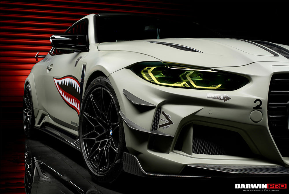 2021-UP BMW M3 G80 M4 G82/G83 BKSSII Style Front Bumper and Front Fender and Side Skirts - DarwinPRO Aerodynamics