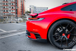  2019-2023 Porsche 911 992 Carrera/Targa Sport Design Bumper WP Style Dry Carbon Fiber Rear Lip - Carbonado 