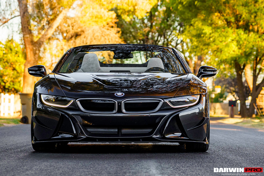 2014-2018 BMW i8 BZK Carbon Fiber Front Lip Splitter - DarwinPRO Aerodynamics