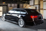  2013-2018 Audi RS6 Avant MN Style Carbon Fiber Rear Cap Splliter - Carbonado 
