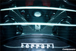  2015-2020 Ferrari 488 Spyder Dry Carbon Fiber Engine Hood With Glass - Carbonado 