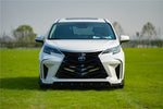  2021 UP Toyota Sienna Thunder Style PP Front Bumper with Lip and Grill and LED Light - Carbonado 