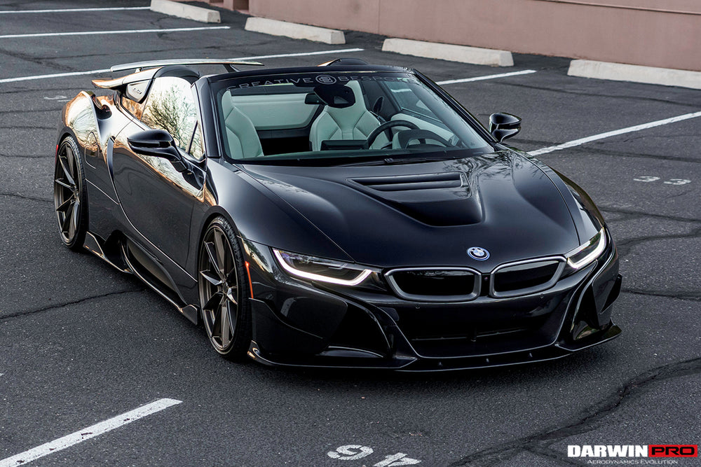 2014-2018 BMW i8 BZK Carbon Fiber Front Lip Splitter - DarwinPRO Aerodynamics