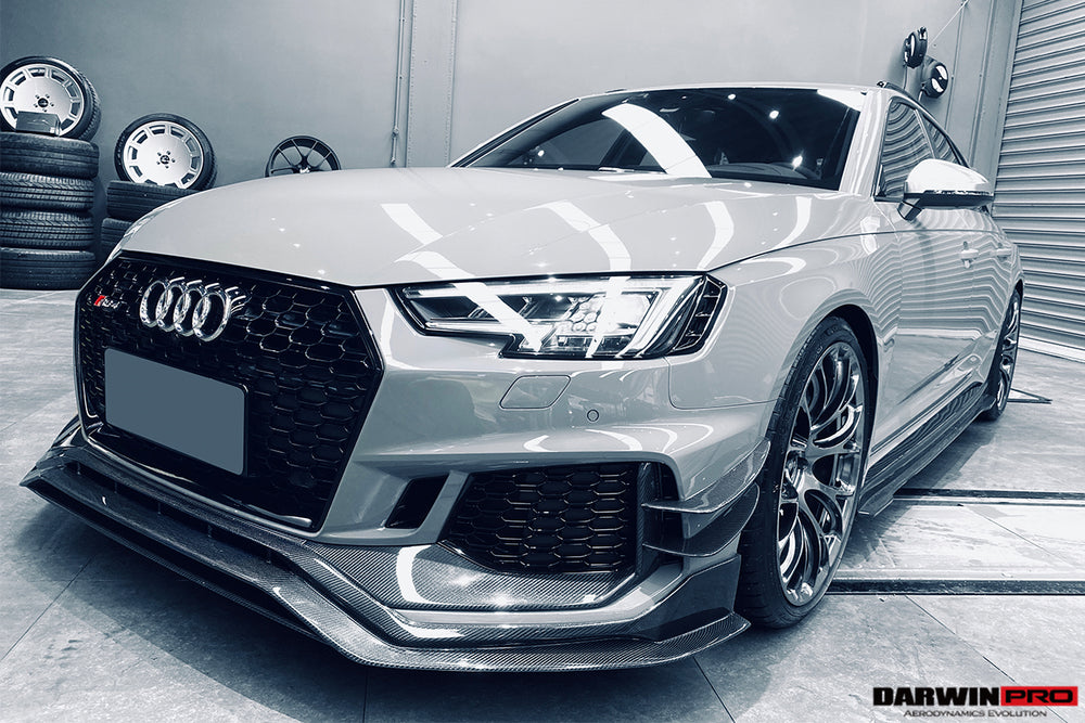 2017-2019 Audi RS4 B9 BKSS Style Front Canards - DarwinPRO Aerodynamics