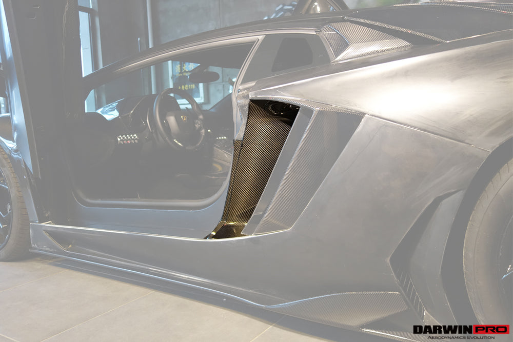 2011-2016 Lamborghini Aventador LP700 Coupe Carbon Fiber Quarter Panel Fender Vent Inside - DarwinPRO Aerodynamics