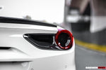  2015-2019 Ferrari 488 GTB/Spyder Dry Carbon Fiber Rear Light Satellite Covers - DarwinPRO Aerodynamics 