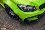  2015-2021 Mercedes Benz W205 C63/S AMG Sedan IMP Performance Partial Carbon Fiber front bumper - DarwinPRO Aerodynamics 