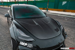  2017-2020 Tesla Model 3 IMPII Style Carbon Fiber Hood - DarwinPRO Aerodynamics 